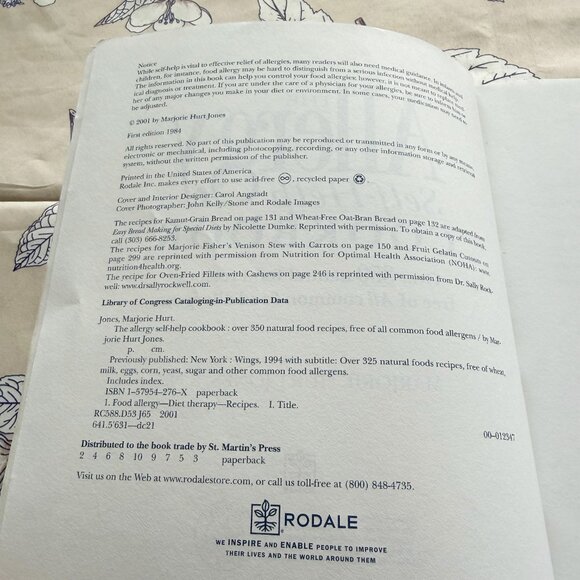 The Allergy Self-Help Cookbook - Picture 3 of 5